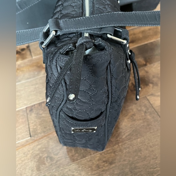 Vera Bradley black quilted dbl handle shopper tote - Picture 10 of 12